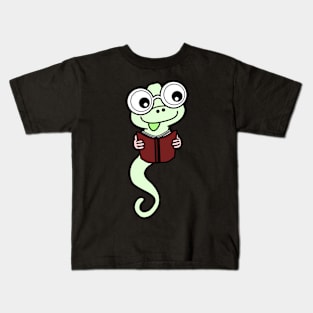 Book lover worm Kids T-Shirt